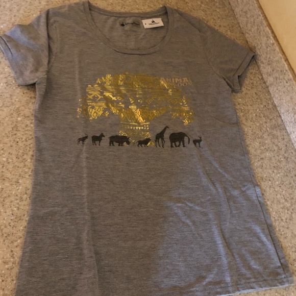 Disney Tops - Grey Disney Animal Kingdom T-shirt L NWT